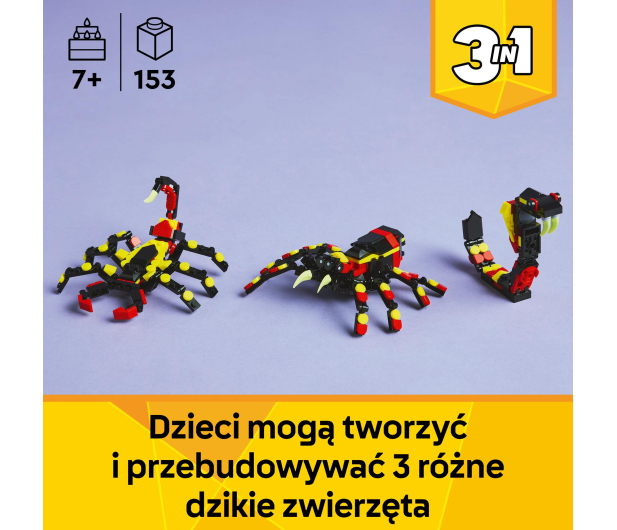 LEGO Creator 31159 Dzikie zwierzę: niezwykły pająk - 1284262 - zdjęcie 4